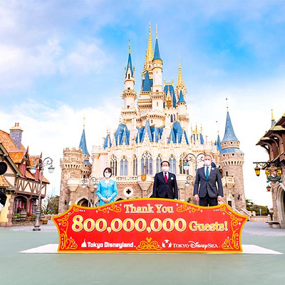 東京ディズニーリゾートの入場者数が8億人に到達