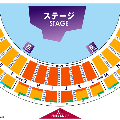 ワンピース・プレミアショー2025の座席表