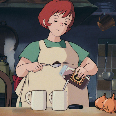 行き場のないキキに部屋を貸してくれるおソノさん／魔女の宅急便