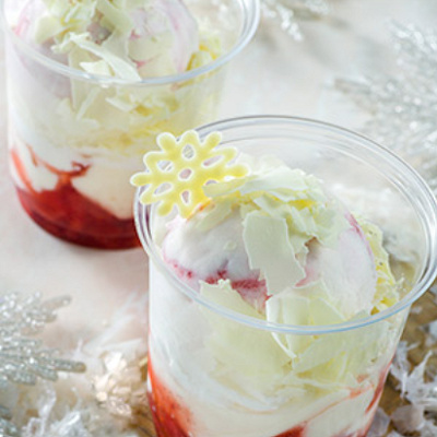 パンナコッタ＆ストロベリーサンデー