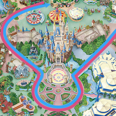 パレードルートマップ　