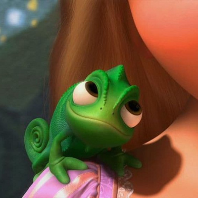 パスカルはアニメーターのペットのカメレオンがモデル