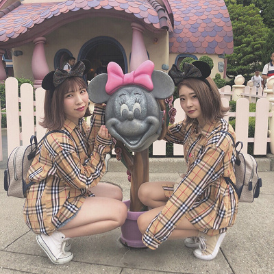 柄シャツコーデ