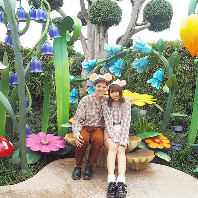 柄シャツコーデ