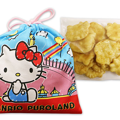 キンチャク入りプチセンベイ (しょうゆ味)