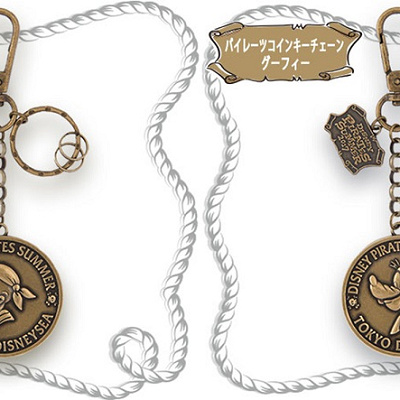 パイレーツコインキーチェーン ドナルド＆グーフィー