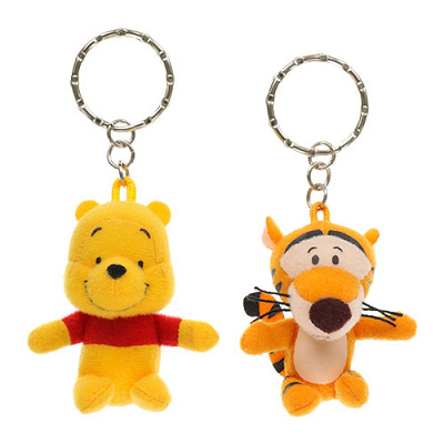 ぬいぐるみキーホルダー：プーさんとティガー