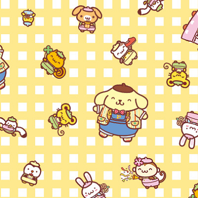 おともだちと楽しそうなポムポムプリン