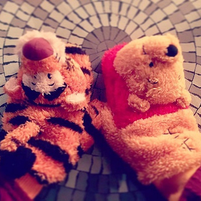 プーさんとティガーの手袋