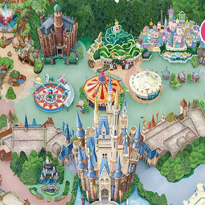 プーさんコーナーの地図