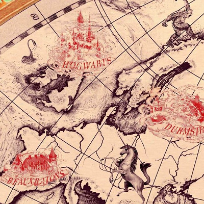 「Pottermore」魔法学校の世界地図