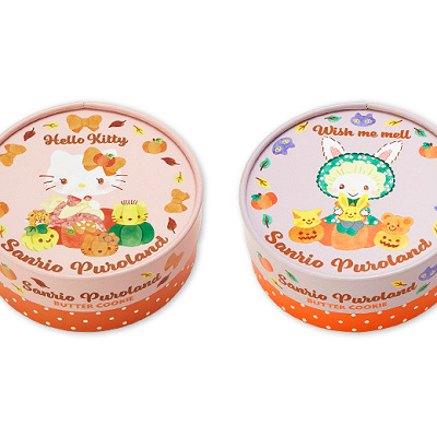 ピューロハロウィンプリントバタークッキー　キティ・ウィッシュミーメル