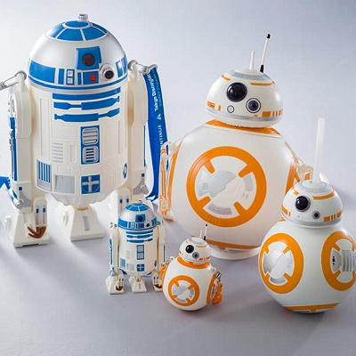R2-D2のポップコーンバケットとミニスナックケース