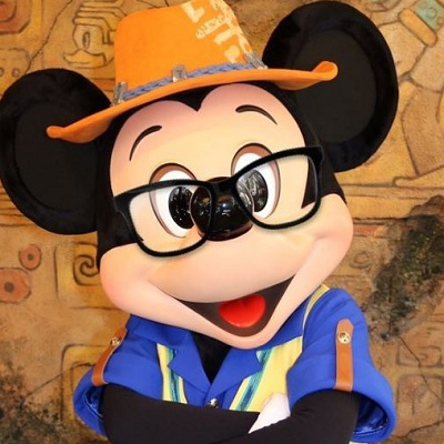 レアなメガネミッキー♡