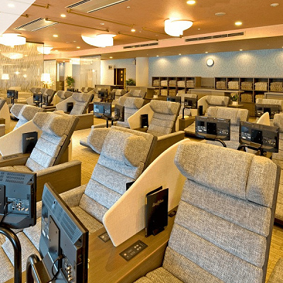 スパ ラクーアのリラックスラウンジ