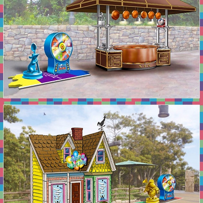 レミーとカールじいさんのゲームブース