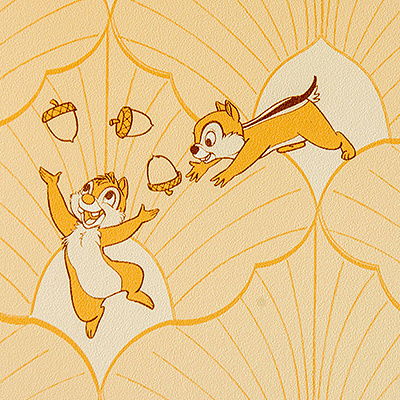 チップとデールルームの壁紙