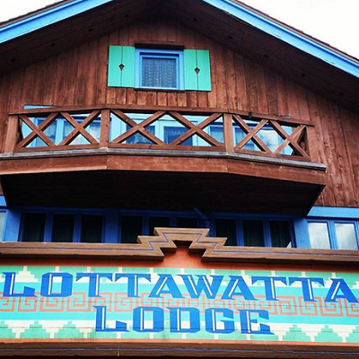 ロッタワッタロッジの看板