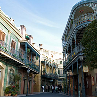 ニューオーリンズの街並み ロイヤル・ストリート