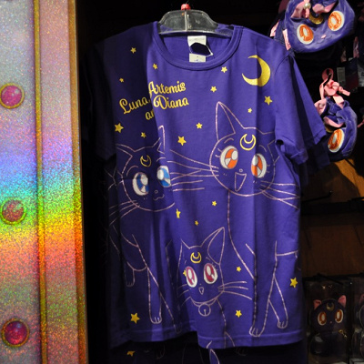 セーラームーンTシャツ(ルナ、アルテミス、ダイアナ)