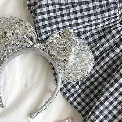 スパンコールのカチューシャ