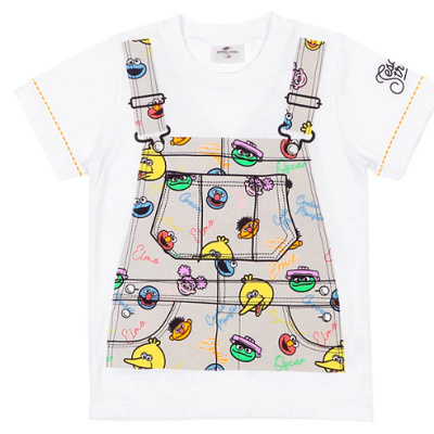 セサミストリートのキッズTシャツ