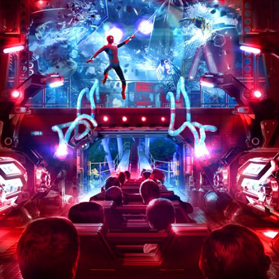 上海ディズニーランドのアトラクション：スパイダーマンの新ジェットコースター
