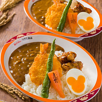 エビカツ＆チキンカレー