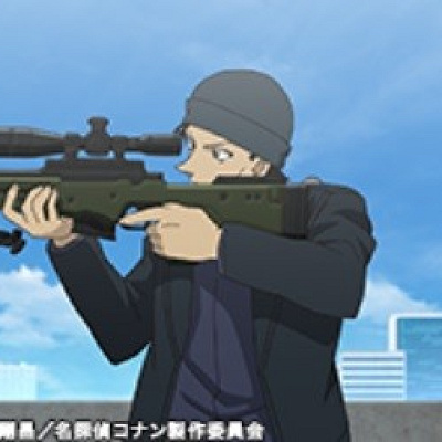 射撃をする赤井秀一（公式サイト）