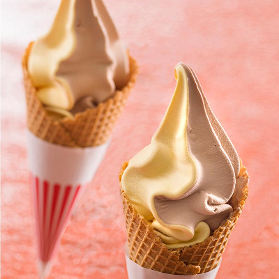 ソフトクリーム（パンプキン・チョコレートミックス）