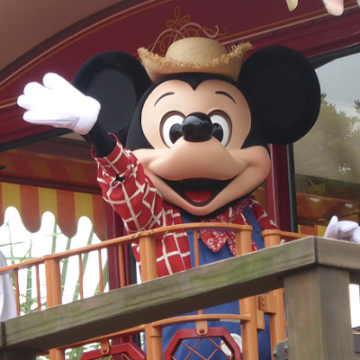 時折ミッキーが遊びにくることも！