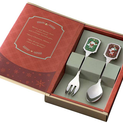 スーベニアスプーン＆フォーク（ディズニークリスマス2023）