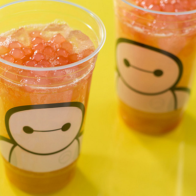 スパークリングタピオカドリンク(ピーチ&ジャスミンティー)