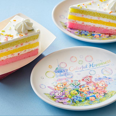 スペシャルケーキ（ピーチ）、スーベニアプレート付き