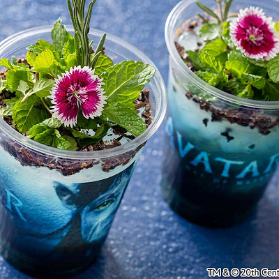 アバタースペシャルドリンク(ブルーシロップ、カカオニブ、ソーダ)