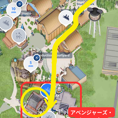 スパイダーマン・ウェブ・アドベンチャーの場所・行き方(パリディズニー)