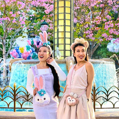 春ディズニーコーデ