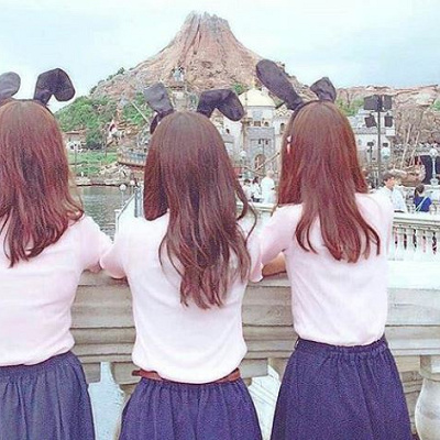 春の双子ディズニーコーデ