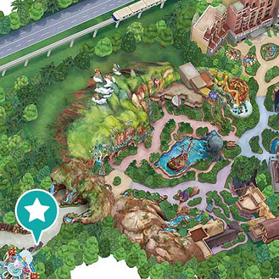 スプリングス・トレジャーの地図