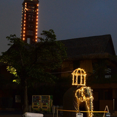 スリランカ ペラヘラ祭 風イルミネーション