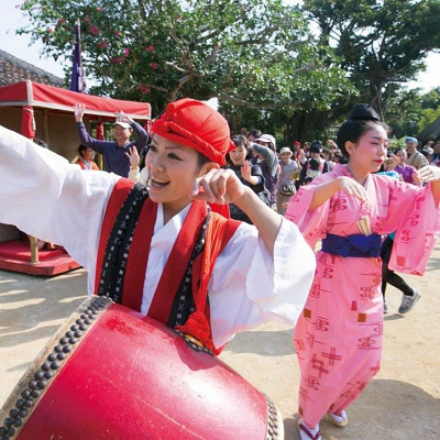琉球村での様子