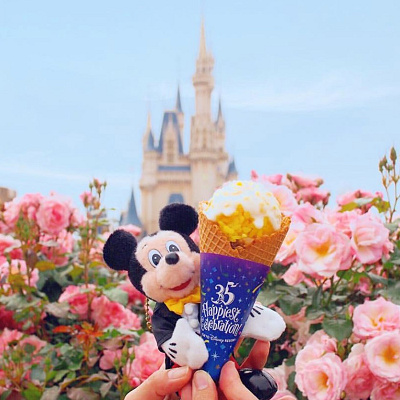 ぬいぐるみバッチ×牛カルビコーン