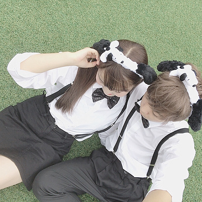 サスペンダー×蝶ネクタイ