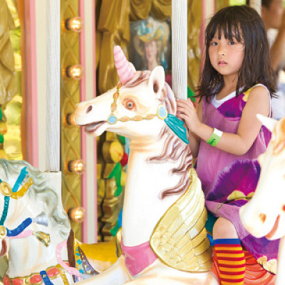 お馬に揺られてメルヘン気分