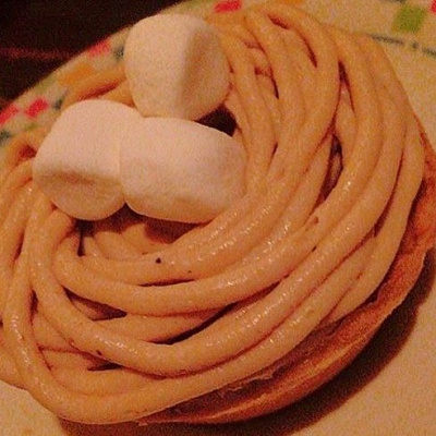 マロンクリームのスウィートポテトタルト