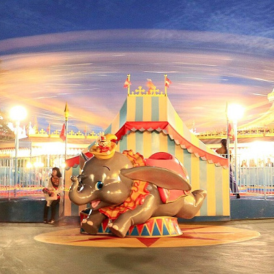 ダンボと一緒に写真を撮ろう