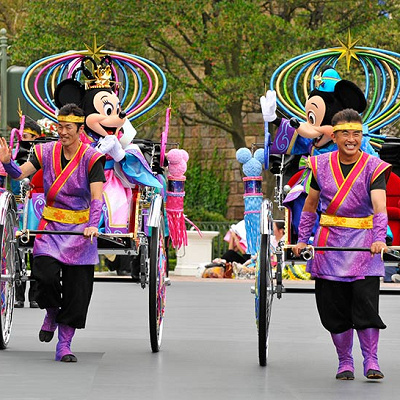 ディズニーランドの七夕グリーティング