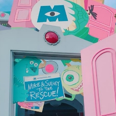 物凄くかわいいアトラクションの入り口！列はあまり並びません