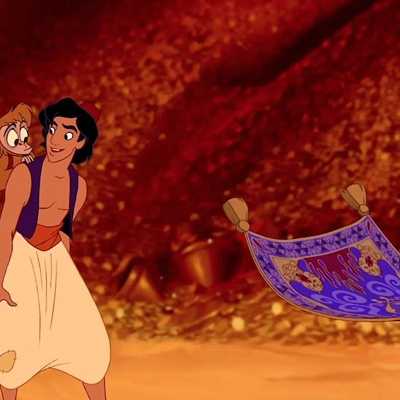 アラジンに魔法のランプの在処を教えた魔法のじゅうたん