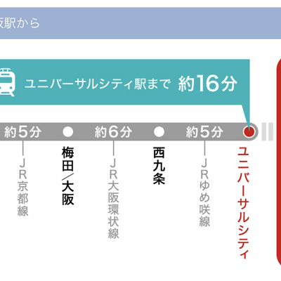 新幹線は新大阪駅が最寄りです